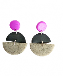 Pendientes tricolor 1 - acero
