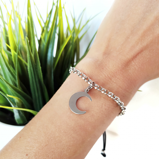 Pulsera cadena LUNA - acero