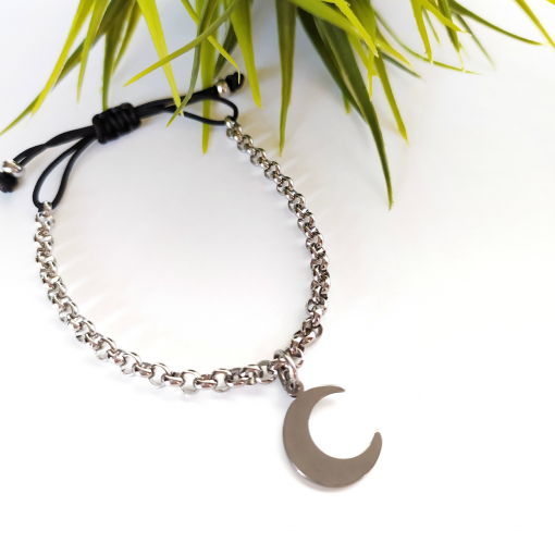 Pulsera cadena LUNA - acero - Imagen 6