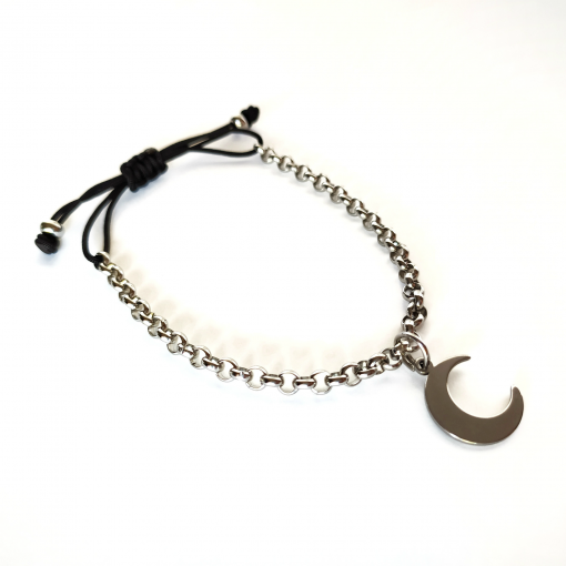 Pulsera cadena LUNA - acero - Imagen 3