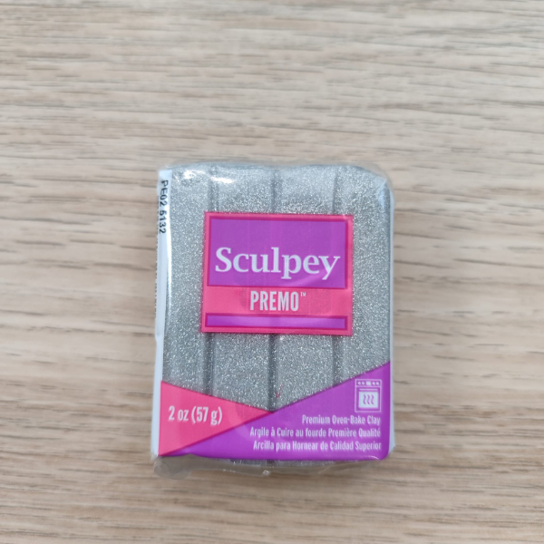 PREMO Sculpey – Blanco Brillante Purpurina